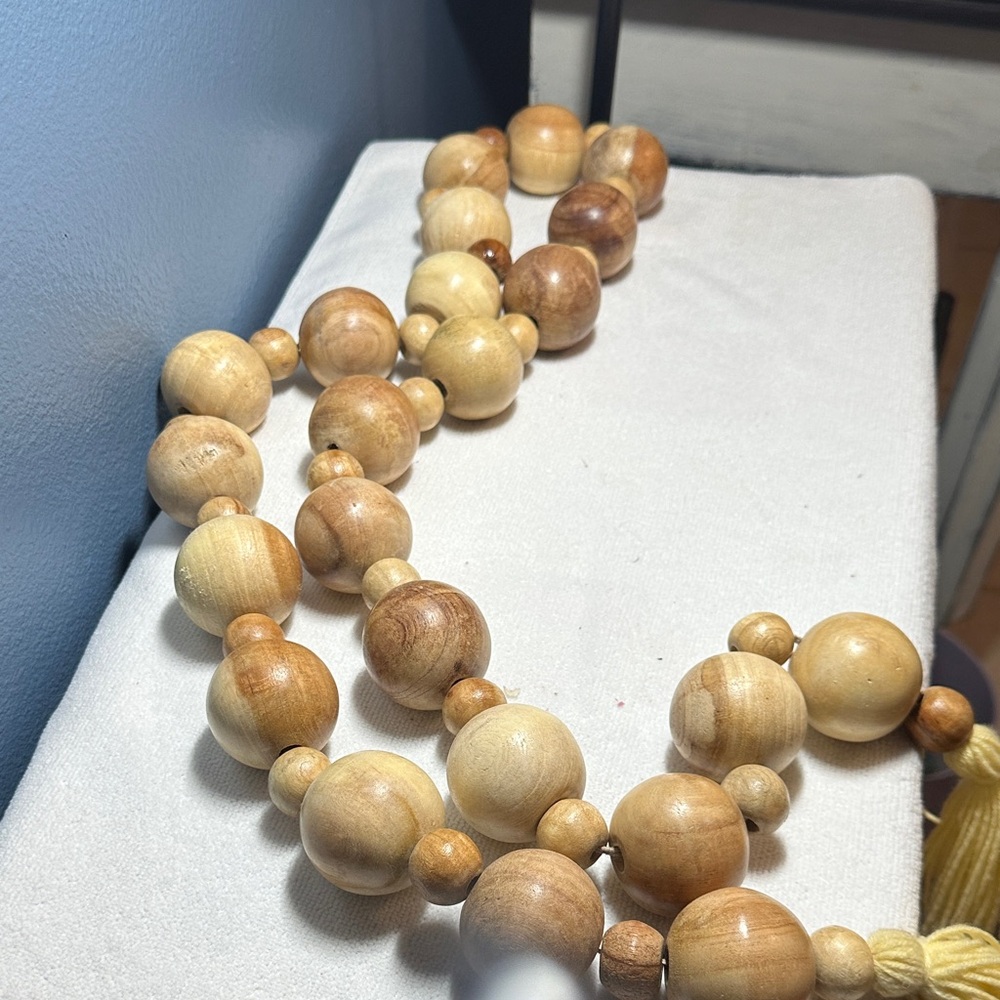 Wooden Bead home decor with Tassels